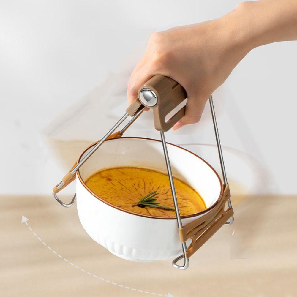

Stainless Steel Pot Pan Clip Anti-Slip Hot Plate Clip Bowl Clamp for Steaming and Cooking