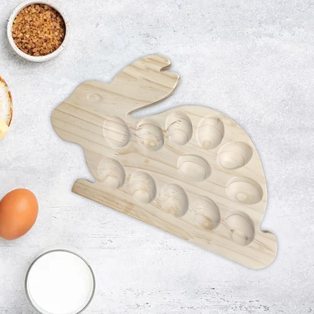 Wood Egg Holder Party Serving Tray Lightweight Practical Catering Platter Container