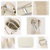 Aquamie Kleine Mini Tote Tas met Compartiment en Rits, Schouder- of Crossbody, Canvas, 2-Weg (Zwart)