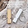 Outdoor Emergency Whistles with Keychain Heavy Duty Aluminum Alloy Camping Hiking Hunting Survival Sports Pet Training Whistle with Key Ring