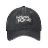 Mcr Band Punk Rock My Chemical Romance Washed Denim Cap Casual Baseball Caps Adjustable Hat Summer Unisex Baseball Hats