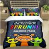 2026 NEW Teens Gifts Duvet Cover Set Game Sprunki Cartoon Bedding Set Quilt Cover Skin-friendly and Breathable for Bedroom Home