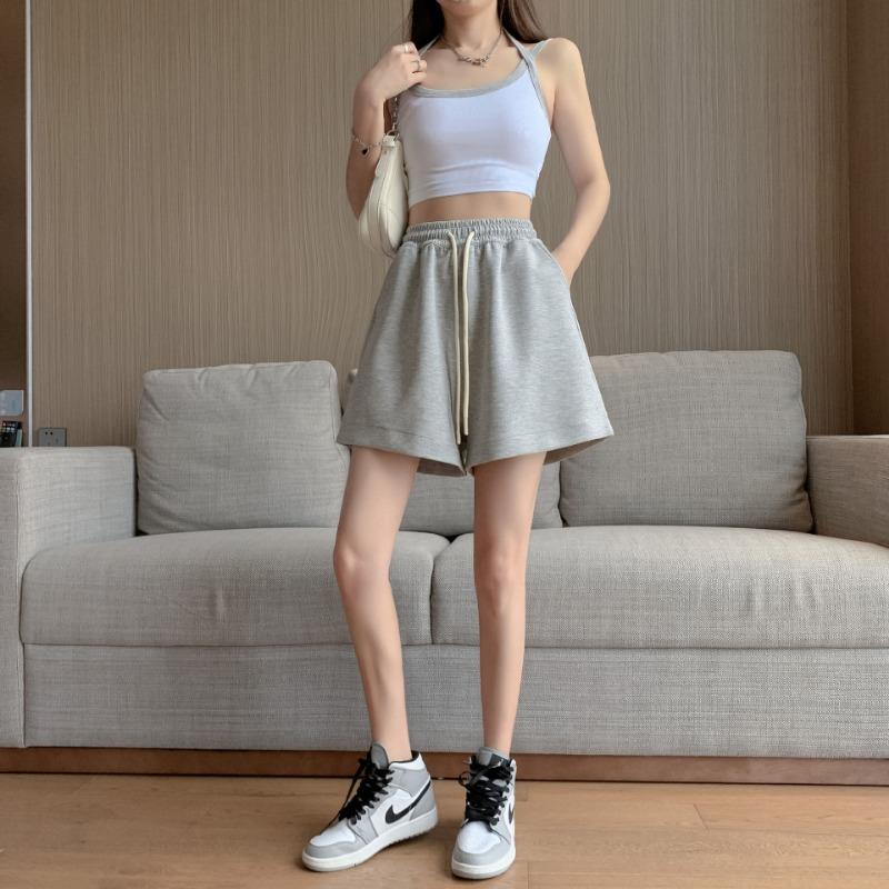 High-waisted Sports Baggy Shorts Casual Slimming Pants Women