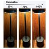 1200MAH USB Rechargeable LED Table Lamp Touch Switch Three Colors Metal Desk Lamp Bedside Lamp Hotel Bar Bedroom Decoration Night Light