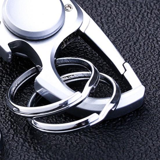 Brelok 3 w 1 ze stopu cynku, antystresowy, ze stali nierdzewnej, odporny na zarysowania, żyroskop na czubku palca, przenośny