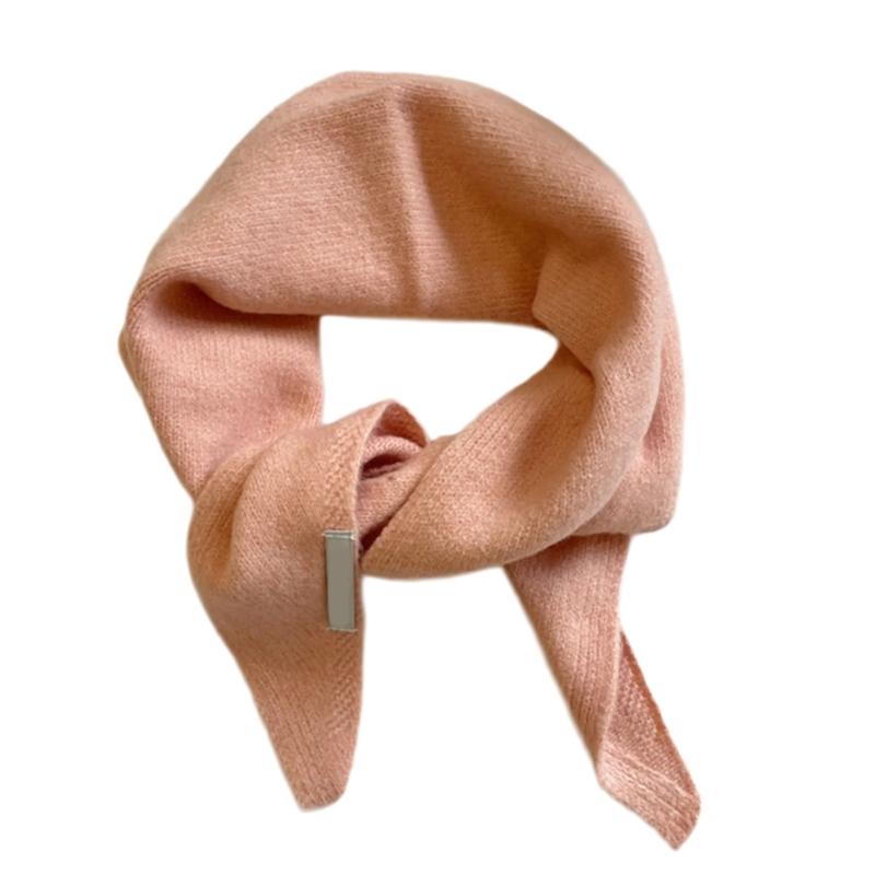 Multiple Functional Winter Scarf For Women Soft Weave Trilateral Plan Thin Fashion Addition For Cold Weather