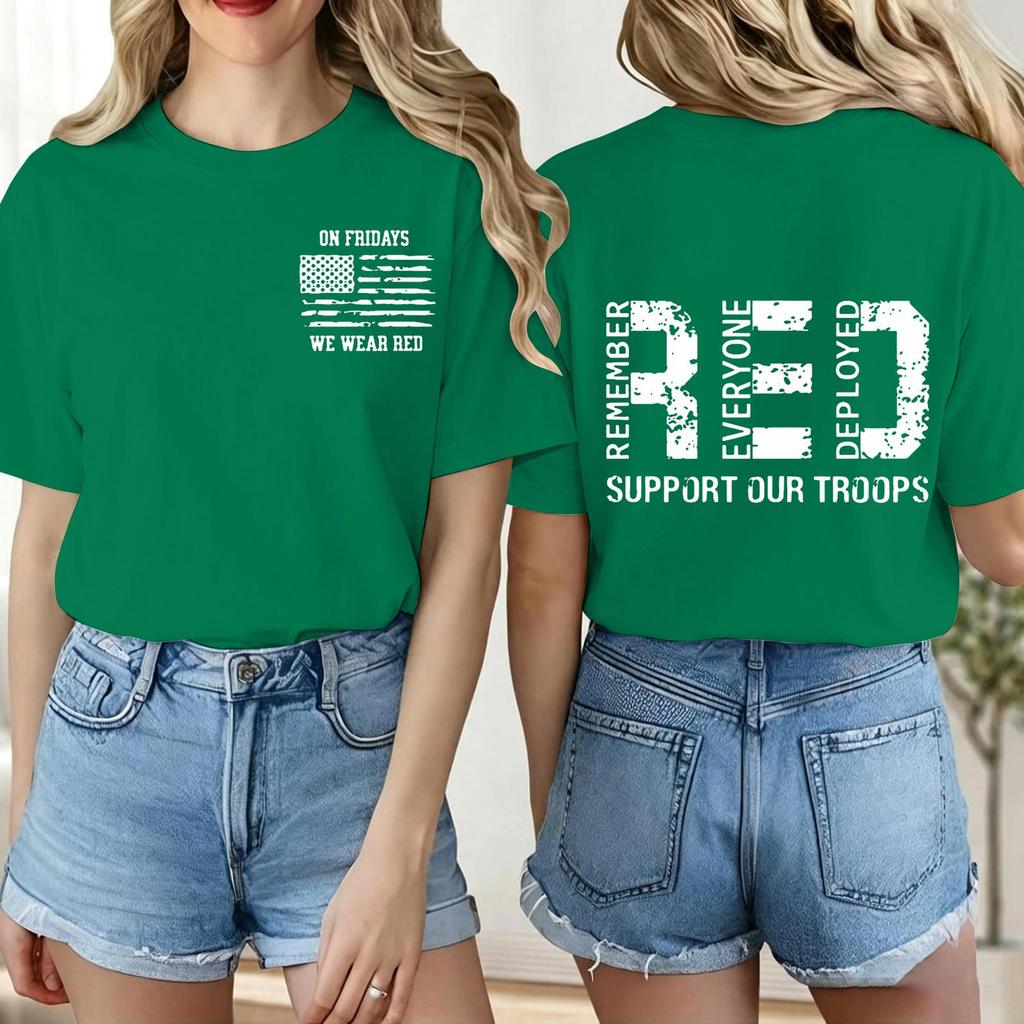 Women Casual Short Sleeve Crew Neck T Shirt Letter Print Loose Fit Lightweight Comfortable Daily Wear Top