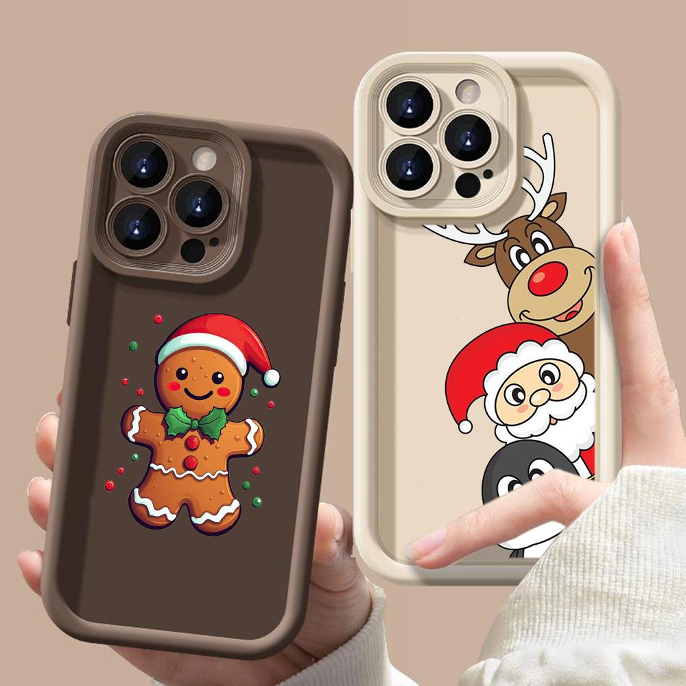 N102 Wesołych Świąt Szczęśliwego Nowego Roku Miękkie Anielskie Oczy Etui na Telefon dla Xiaomi 11 Lite 5G NE 14T 13T Redmi note 13 12 11 10 9 Pro 13C A3 Odporne na Wstrząsy