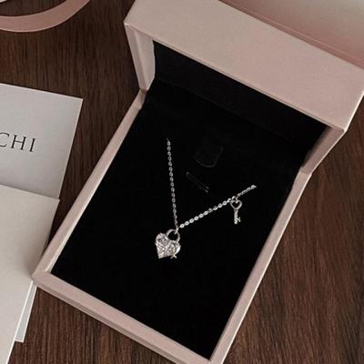Lovely Keychain Cubic Pendant Necklace