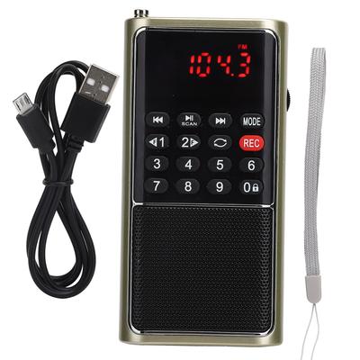 L‑338 Portable FM Radio Portable Multifunctional Radio Player for Memory Card U Disk Home Supplies