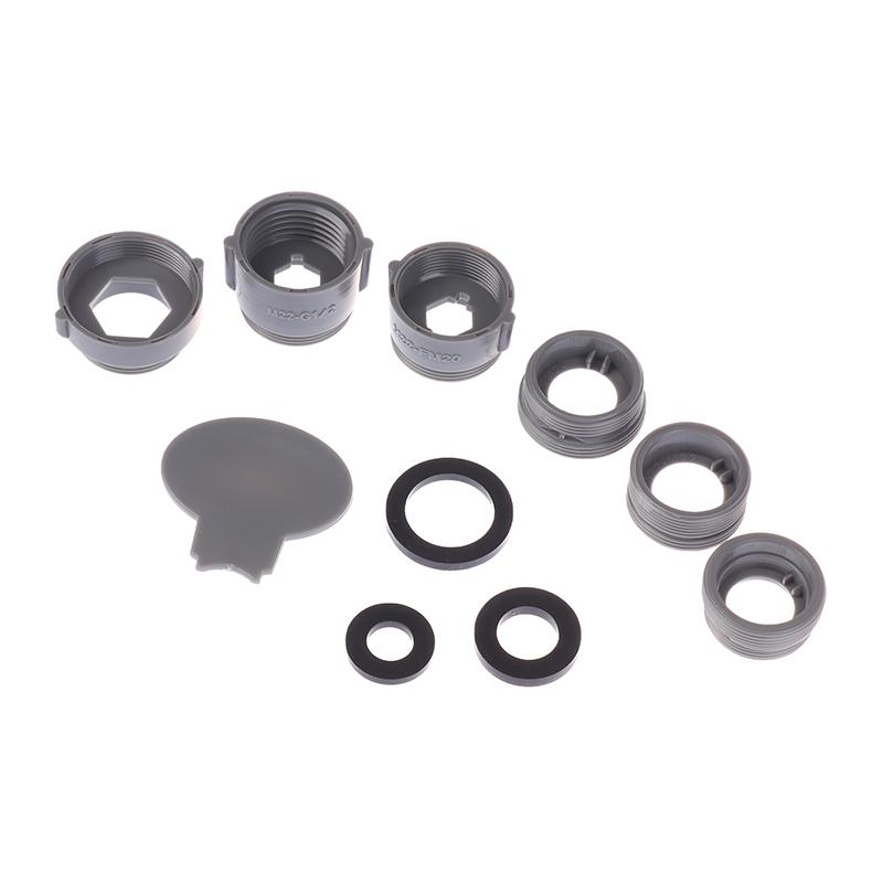 9-10 Stück Wasserhahn-Adapter-Set Männlich und Weiblich Spülbecken Belüfter Adapter Set Küchenspüle Wasserhahn Adapter Zubehör