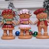 Christmas Decorations Gingerbreads Man Figurine Christmas Statue Sculpture Home Xmases Party Winter Decors Centerpieces