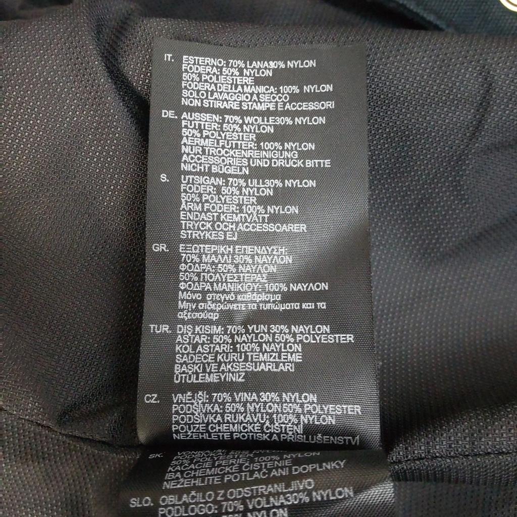 Excellent Condition G-STAR Wool Stand Collar Long Coat L Men Black(USED)