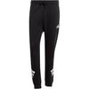 Striped Drawstring Cuffed Knit Sports Pants Men Bottoms Black JD4863