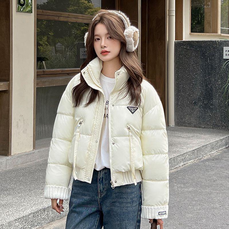 Short Down Cotton Jacket for Women's Fashion Winter Cotton Jacket New Standing Collar Cotton Jacket Women