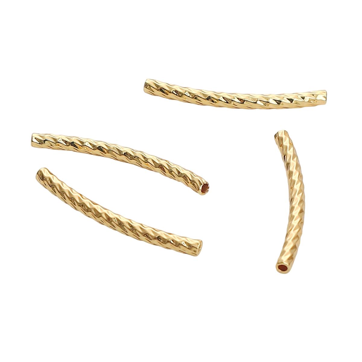 

Медная изогнутая трубка с подвесками для изготовления ювелирных изделий своими руками, аксессуары для рукоделия 1.5x20mm 10pcs