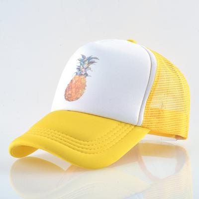 Berretto da baseball estivo Berretto da camionista snapback con ananas in mesh traspirante per uomo e donna