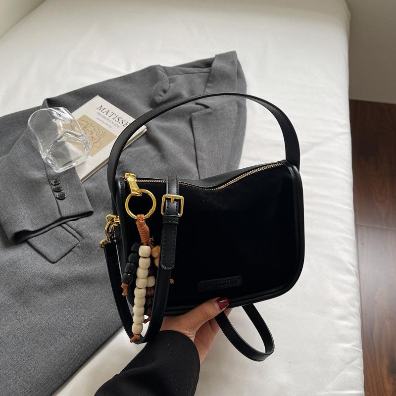 Herbst und Winter Retro Matte Tasche Damen Neue Lässige Vielseitige Umhängetasche Mode Handtasche Kleine Tasche