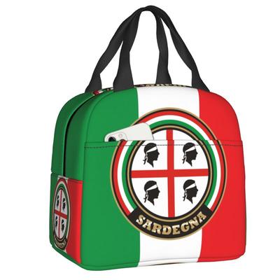Sardegna Quattro Mori Insulated Lunch Tote Bag for Women Flag of Sardinia Portable Cooler Thermal Bento Box Kids School Children