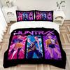 3Pcs Huntrx Future Fashion Icons Bedding Set Soft Fabric Duvet Cover Pillowcases Home Christmas Xmas Halloween Gift 1 Duvet Cover 2 Pillowcase El115