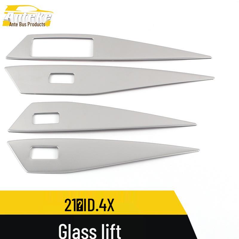 21 ID.4X Glass Lifting Frame Stainless Steel Window Armrest Switch Trim