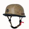 Vintage leather WWII style soldier helmet retro half helmet all seasons unisex bicycle cruiser electric scooter helmet JYT-108