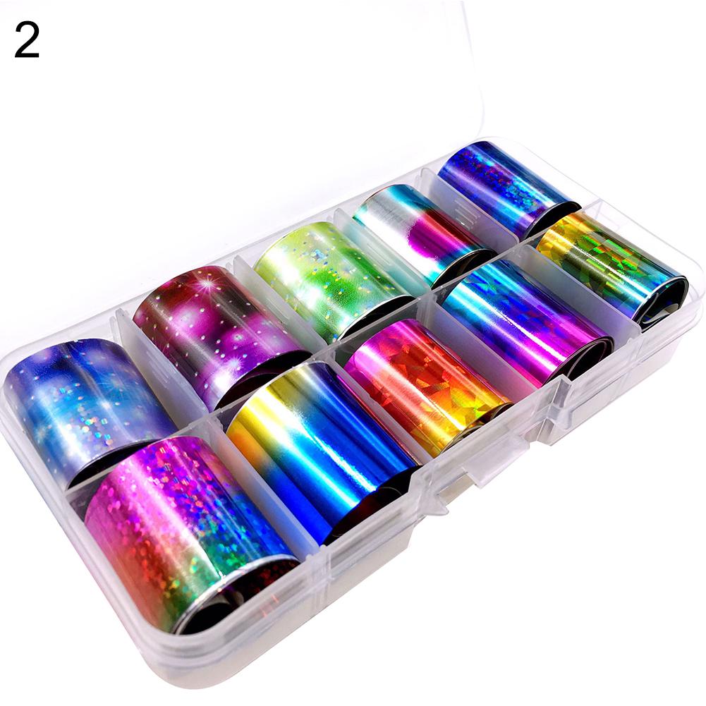 

Знаменитые красивые женские рулоны/набор художественных стикеров «Небо», «сделай сам», наклейка, звездный маникюр, украшения для ногтей, голографические 2