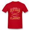 Never Underestimate An Old Unisex With A Clarinet T Shirt Boy Round Neck Tshirt 3d Print Tees Guys Punk Designer Streetwear
