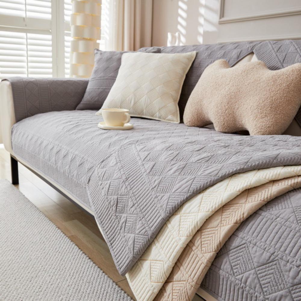 Cotton Sofa Protector Slipcover Modern Universal Anti Slip Cushion Cover Simple Home Decor