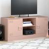 VidaXL TV Cabinet Pink 99x39x44 Cm Steel, TV Bench, TV Unit, Multimedia Cabinet, TV Sideboard, Hi-fi Cabinet, Center of 841686