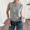 Women S Knitted Sleeveless Vest Casual Solid Color Top