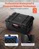 VEVOR 3.5 Cu.ft Weatherproof Hard Case, Waterproof Hard Case with Rolling Wheels & Retractable Pull Handle