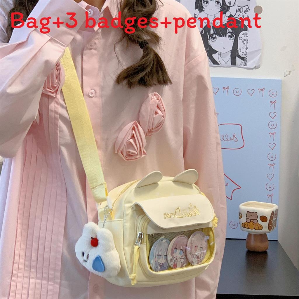 Cute Starry Sling Bag With Polyester Material For Casual Travel