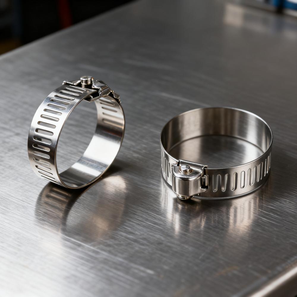 Adjustable Automotive Hose Clamp, American Style Strong Clamp Combination Joint Clamp Ring, Suitable for Industrial, Automotive