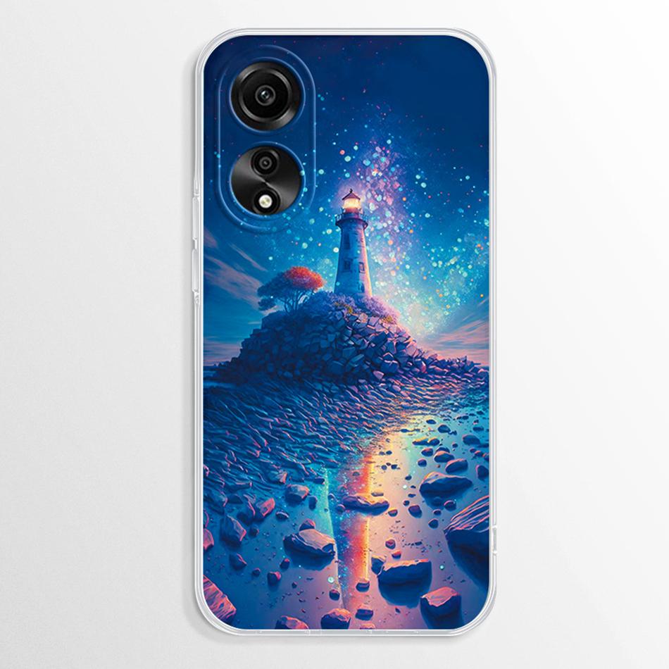 Pentru Oppo A38 A18 A78 A58 4G Carcasă Fundas Marmură Transparentă TPU Rezistentă la Șocuri Coque Pentru OppoA78 OppoA58 OppoA38 OppoA18 4G Moale Capa Carcase