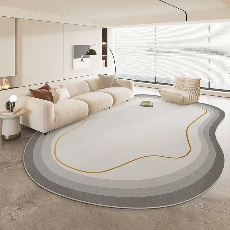 Special Shaped Cream Style French Carpet New Living Room Highend Light  Irregular Carpets Waterproof Nonslip Home Rug