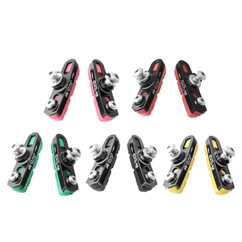 Aluminum Alloy Bicycle Brake Pad Practical Bike Brake Pads Folding Bike Brake Shoes Pads Replacement Cycling Accessories