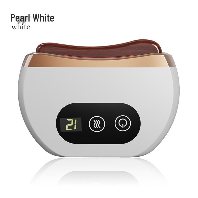 Rechargeable Electric Bianstone Gua Sha Facial Massager with Hot Compress