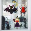 Honeycomb Halloween Hanging Decorations Ghost Spider Pumpkin Witch Bat Paper Honeycomb Centerpieces for Indoor Window Haunted House Decor