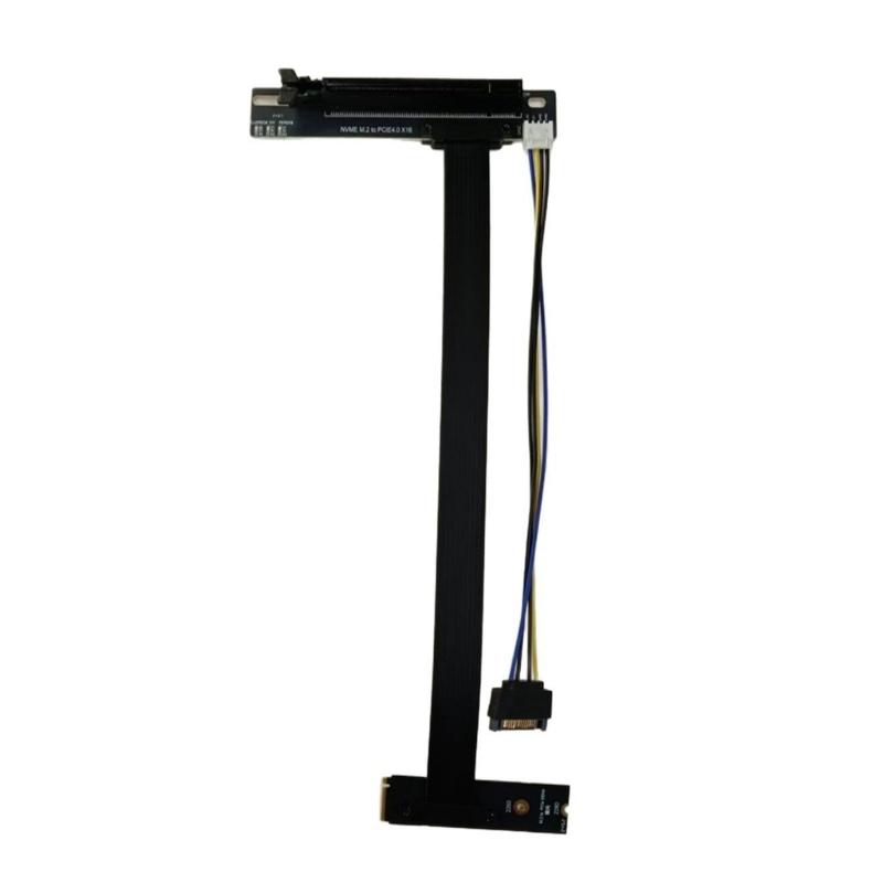 Professional M.2 NVMe to PCIe X16 Graphics Card Extension Cable Power Cable M.2 Card Adapter GPU Extender