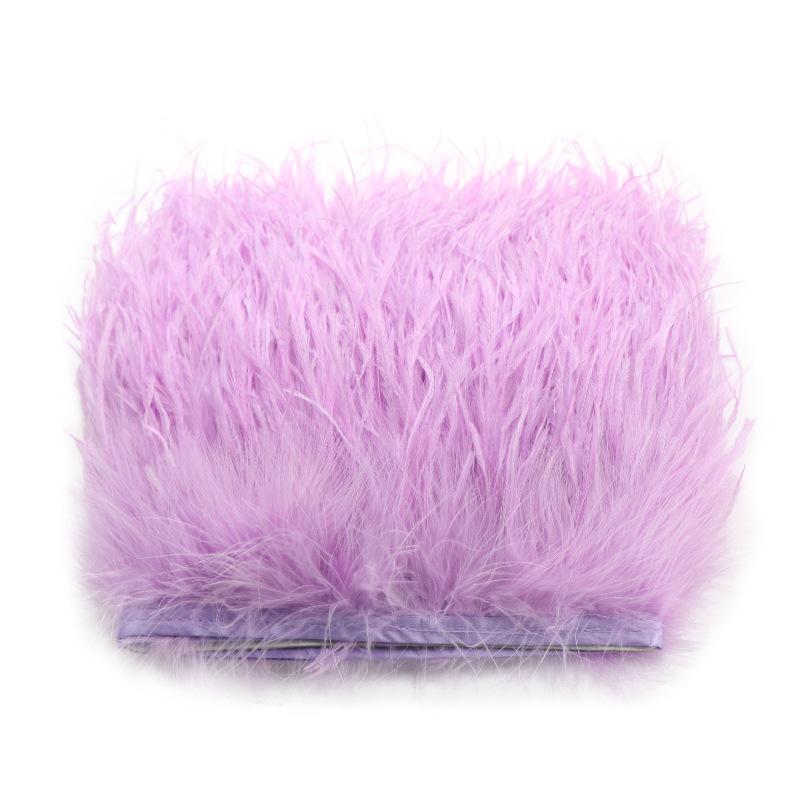 Feder-Spitze Straußenhaar Plus Blutgefäß-Samt Federstoff Kante Bühnenkleidung Rock-Accessoires Bekleidungszubehör