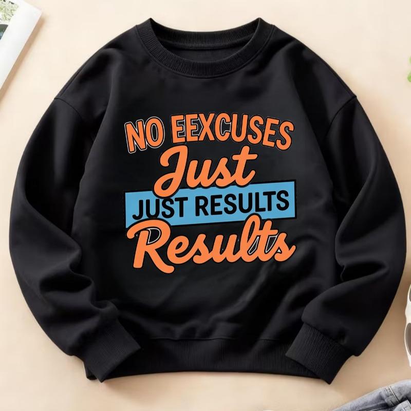 Kids Crewneck Sweatshirt, Inspiring Attitude Text Print Fashion Long Sleeve Top