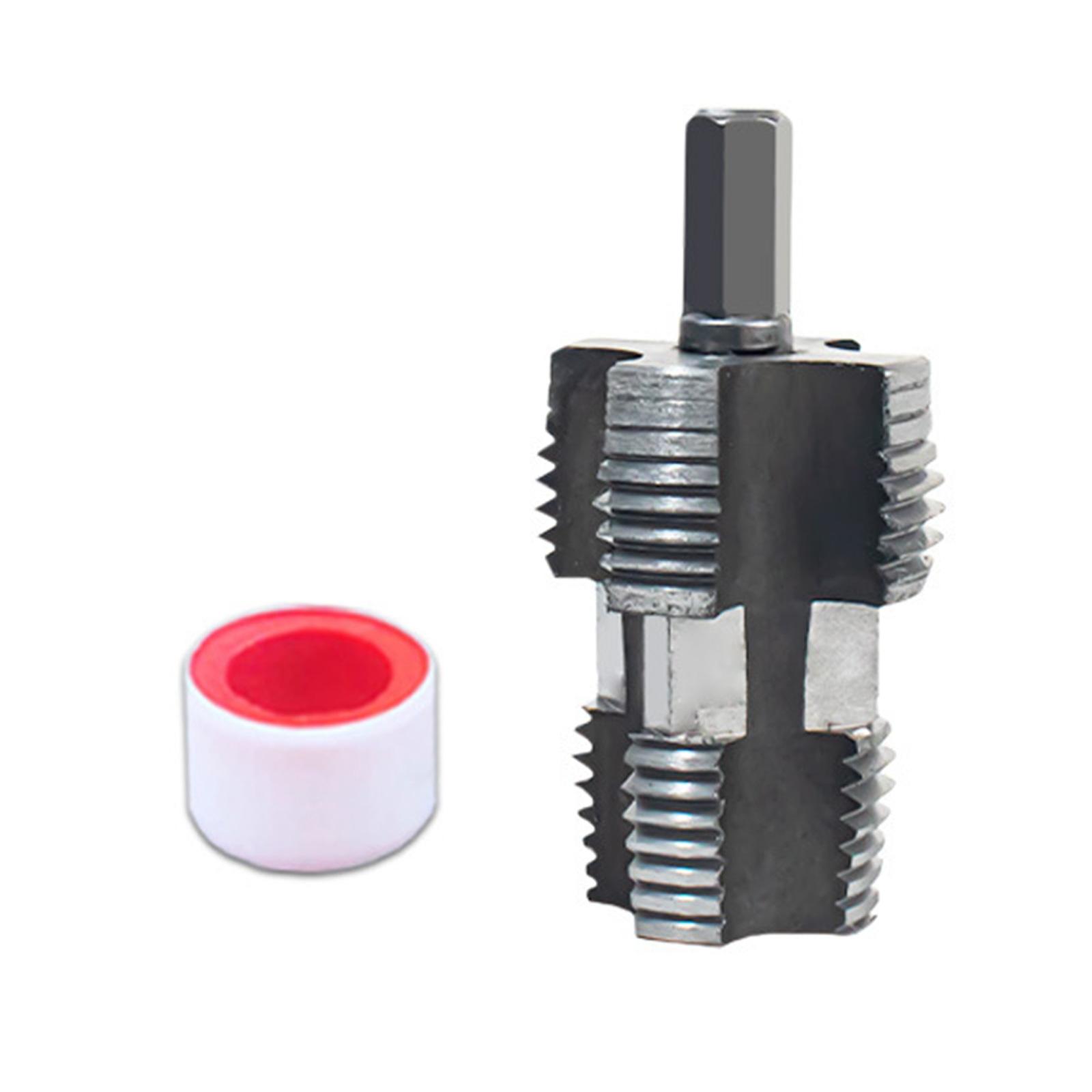 

Electric Drill Compatible PVC Pipe Threader PVC Thread Maker Tool Plastic Pipe Tap Die Pipe Threader Accessories A