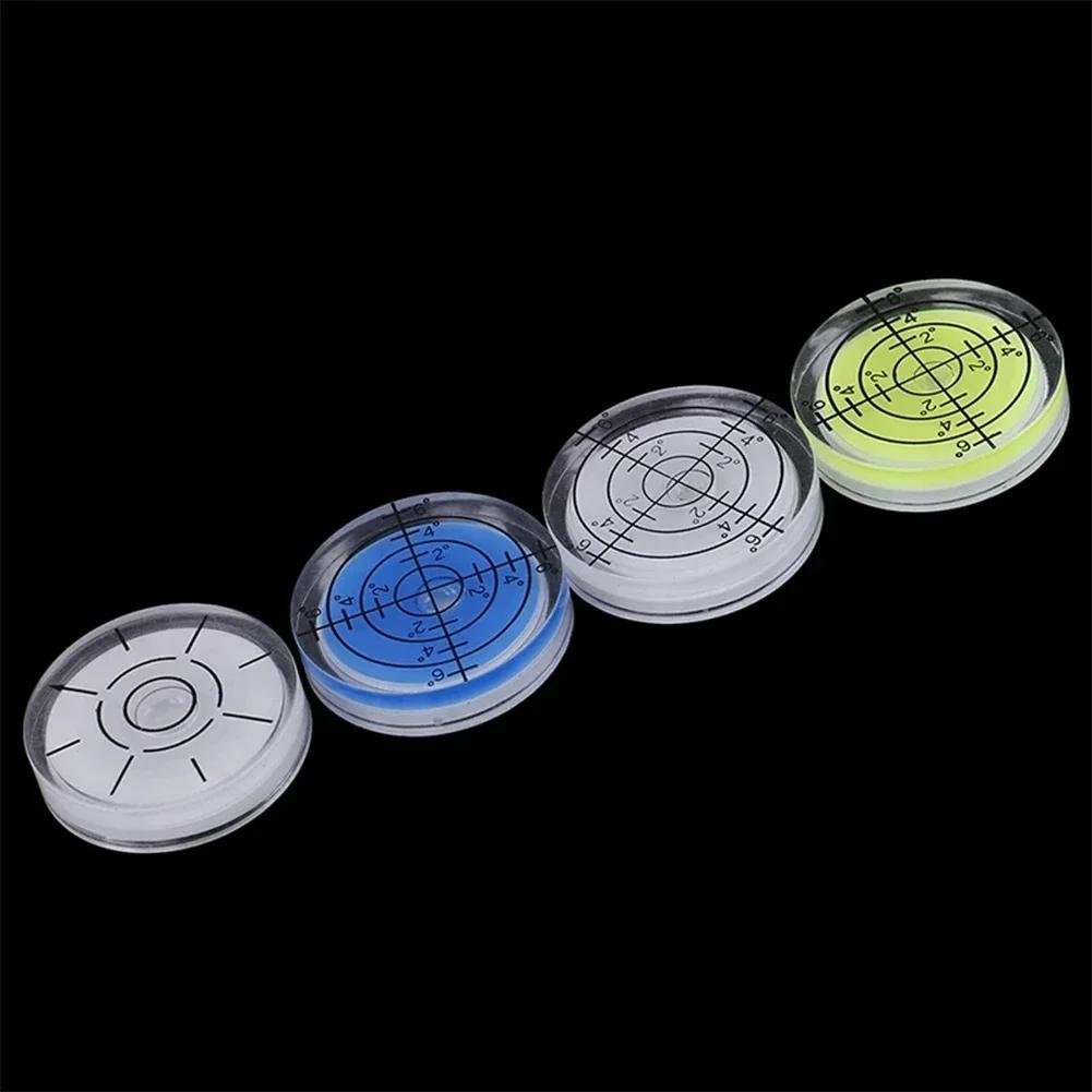 1Pc 32mm Spirit Level Precision Bubble Degree Mark Bullseye Level Round Circular Measuring Meter Horizontal Ruler