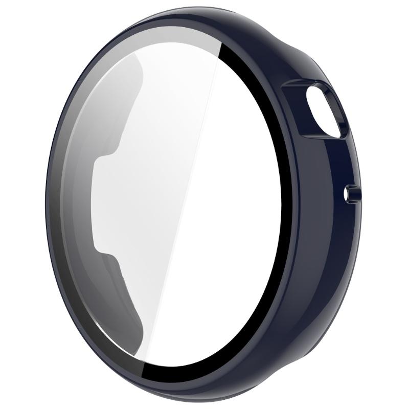 Case for Watch Fit 44mm Tempered Glass Screen Protectors & Hard PC Protective Bumper Smartwatch Accessories
