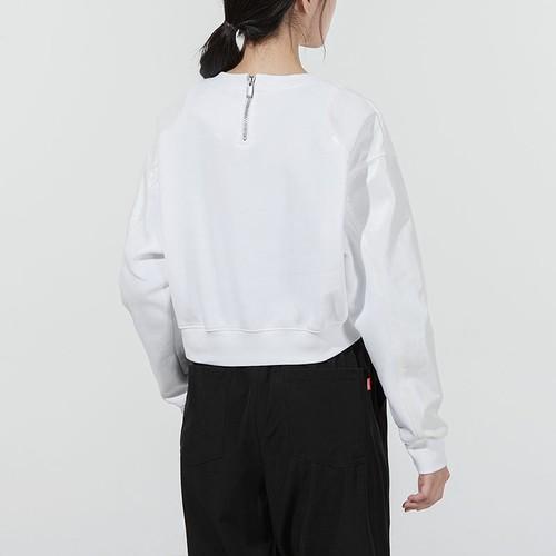 Nike Women's Casual Fleece-Lined Crewneck Cropped Sweatshirt