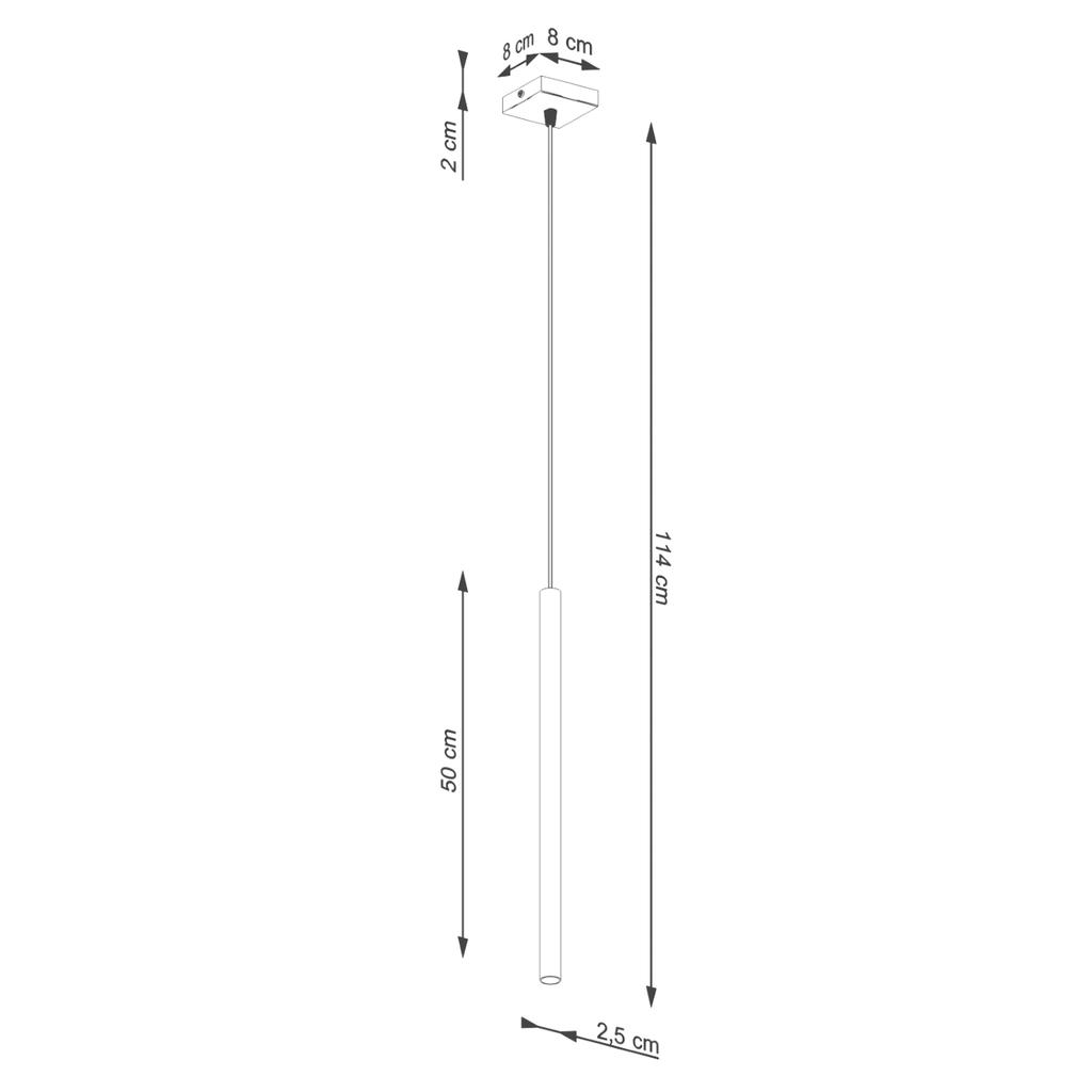 Lampa Wisząca Nox 1 G9 Beżowy Lumilo 15.171.12