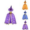 Stunning Halloween Cape With Elegant Hat For Kids And Adults Costume Parties