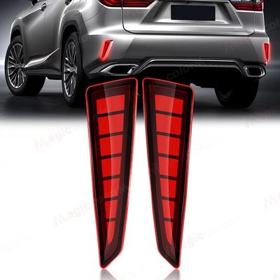 For Lexus RX350 RX350L RX450h RX450hl 2016 2017 2018  LED Rear Bumper Light  Dynamic Turn Signal Brake Tail Light 1 Pair 12V