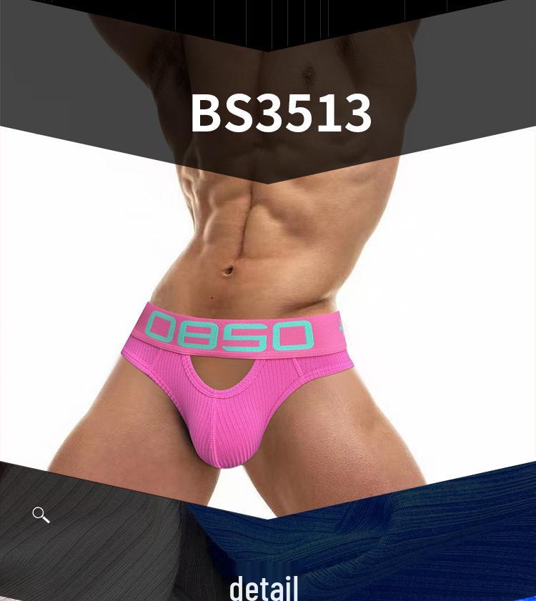 Hochwertige Herren Baumwollslips mit niedrigem Bund: Zerrissen, Atmungsaktiv, Elastisch mit U-förmigem Beutel.